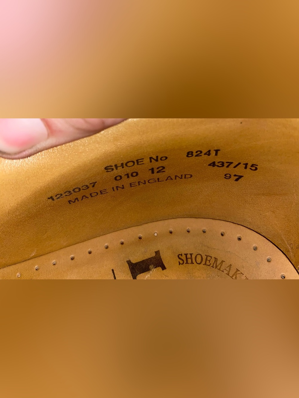 Loake Derby Oxfords Long Wing Brogues Leather Dress Shoes Work Office 13 England - Picture 6 of 8